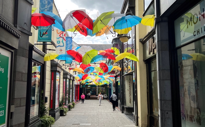 Umbrellas Outside the Mall – Kilkenny, Ireland – PPAC Challenge
